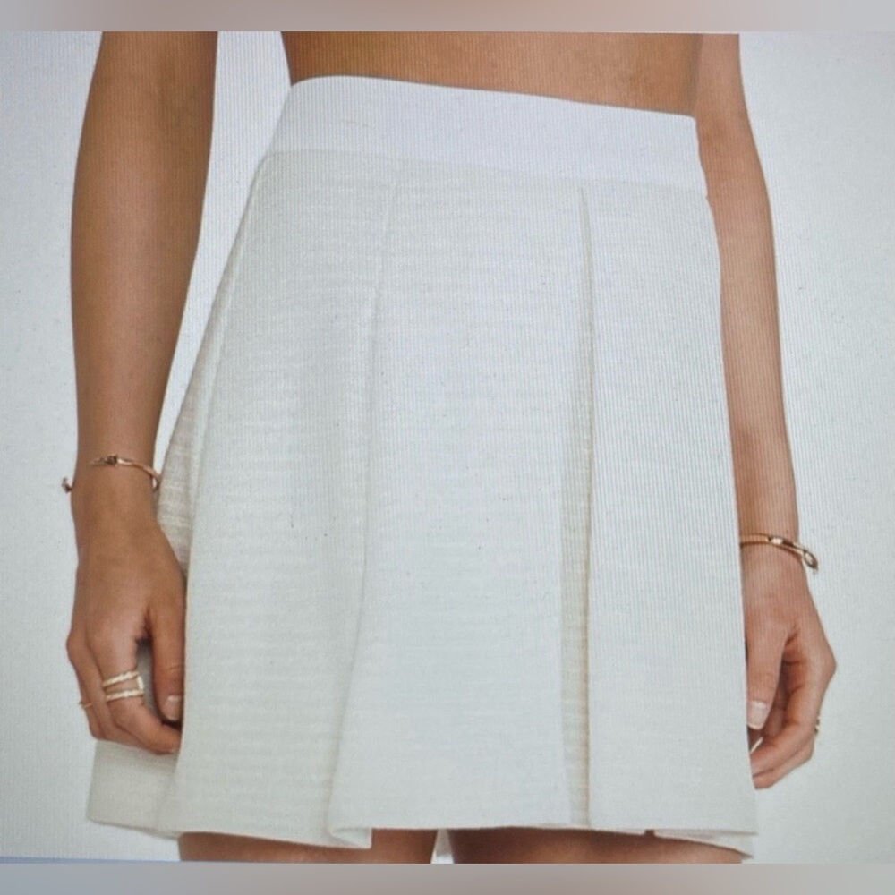 Trina Turk Cream Circle Skirt